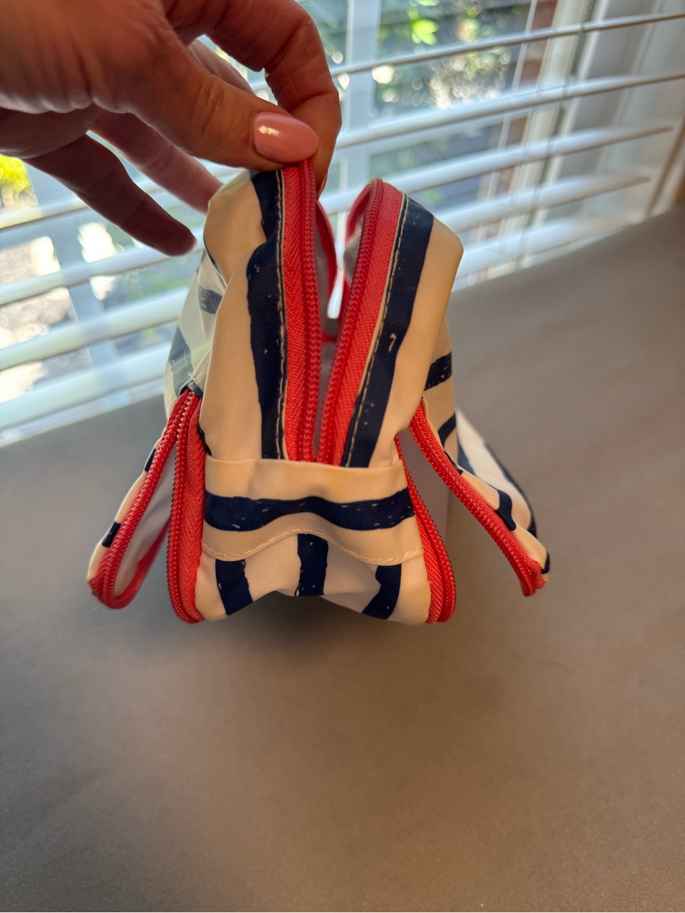 Scout Navy and White Striped Tote AND an accessory bag. - Picture 14 of 14